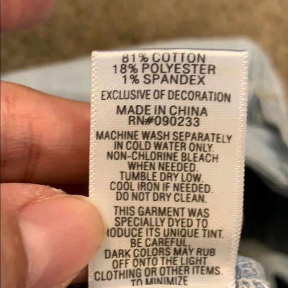 Bullhead Denim shorts Size 3, really cool look - Picture 6 of 7